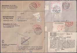 1941-61, 15 Portofreiheitsbelege vom Gesundheitsamt Zürich