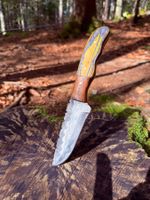 Faltenstahl DAMASCUS Damast Jagd Messer
