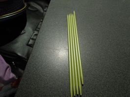 Stricknadel, 5 Stück, hellgrün, 20 cm/4,5 mm