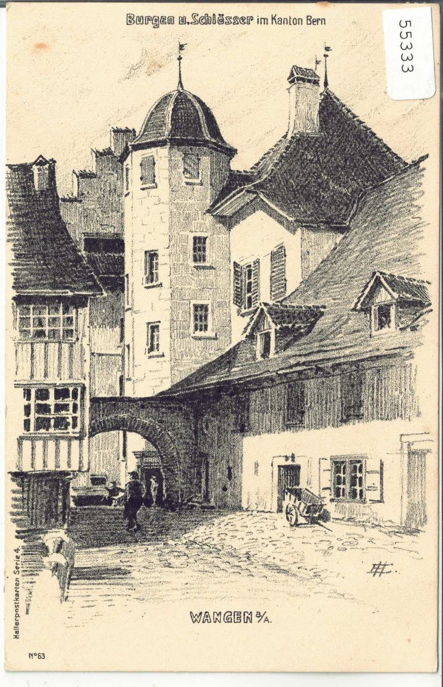 Cartes postales: Wangen an der Aare - Schloss – D'occasion à Ettingen par Kartenplanet