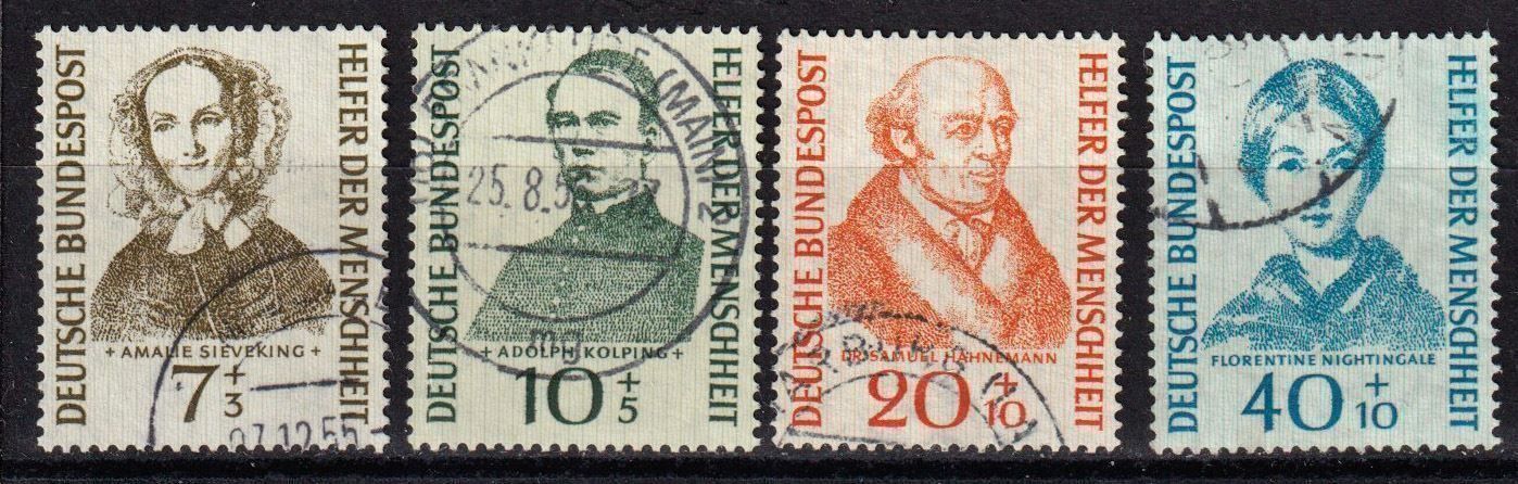Alle Briefmarken: BRD, Mi 222-225 ⊙ – Gebraucht aus Langenthal von 1195