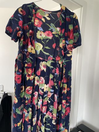 Sommerliches Vintage Kleid mit Blumenmuster, Grösse 42🌸