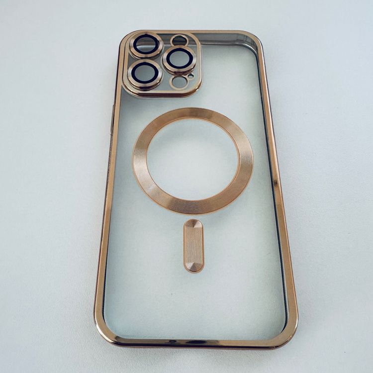 Hülle in Gold für iPhone 15 Pro Max Kameraschutz + MageSafe Kaufen auf Ricardo