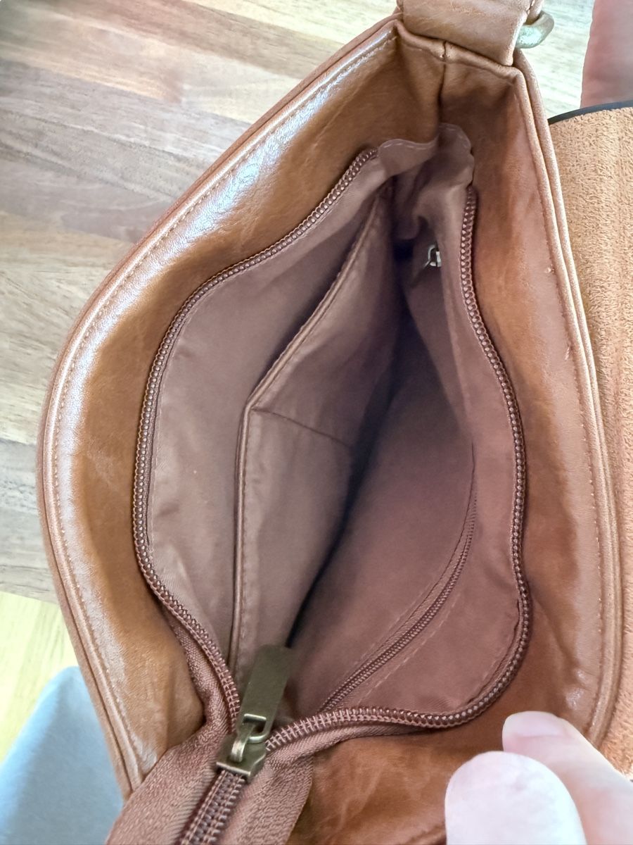 Borse da donna: Faux Leder Umhängetasche Cognac Farbe – Nuovo (secondo la descrizione) da Kaltbrunn venduto da IMRLU998 4