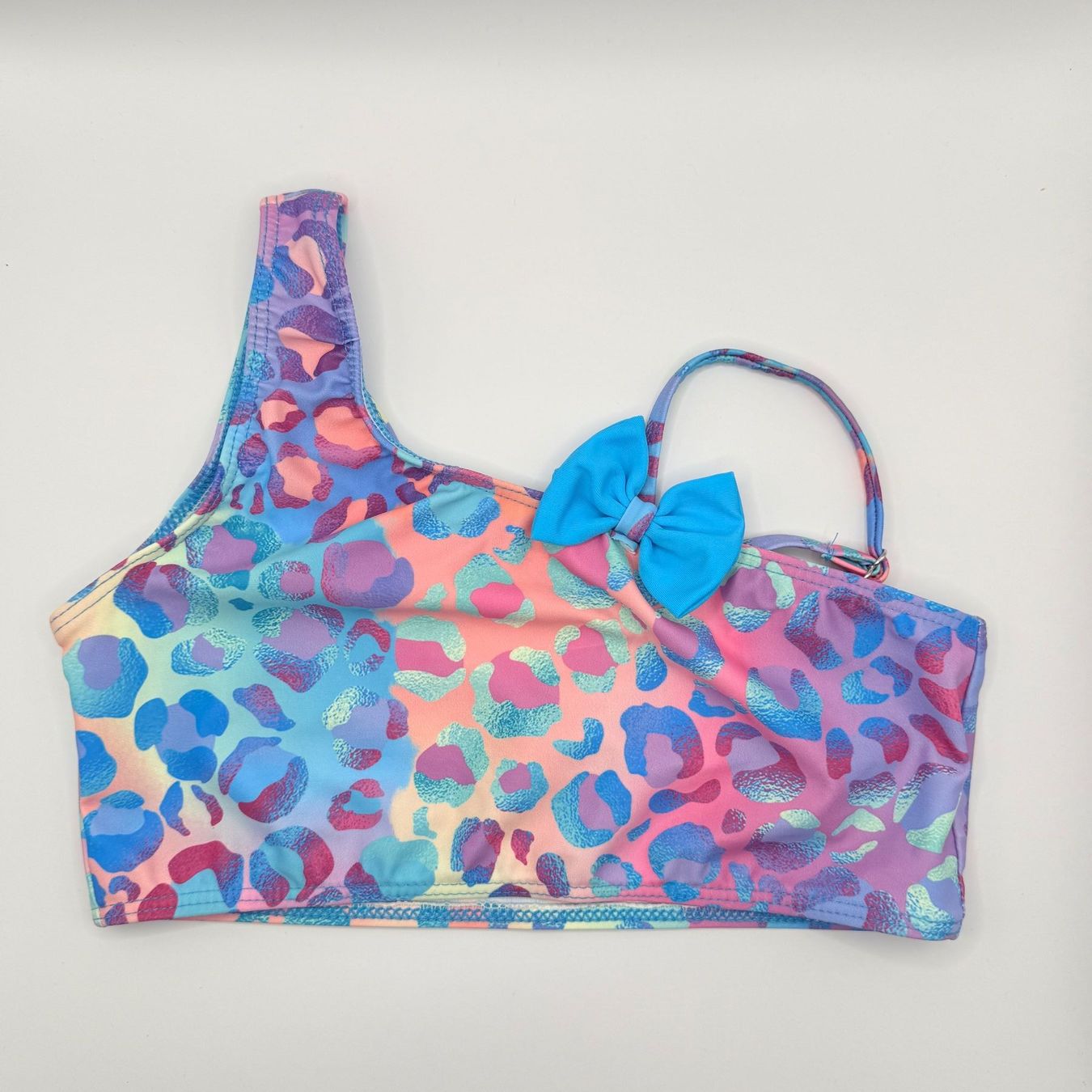 Costumi da bagno & Bikini: Buntes Mädchen Bikini Set mit Leoprint, Grösse 130 – Nuovo e nell'imballaggio originale da Jonen venduto da BMWE369 2