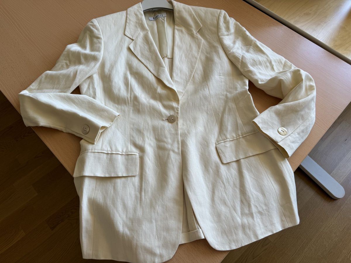 Marella Jacken: Blazer MARELLA en lin crème  - Taille 40 – Neu (gemäss Beschreibung) aus Morges von sandy069 3