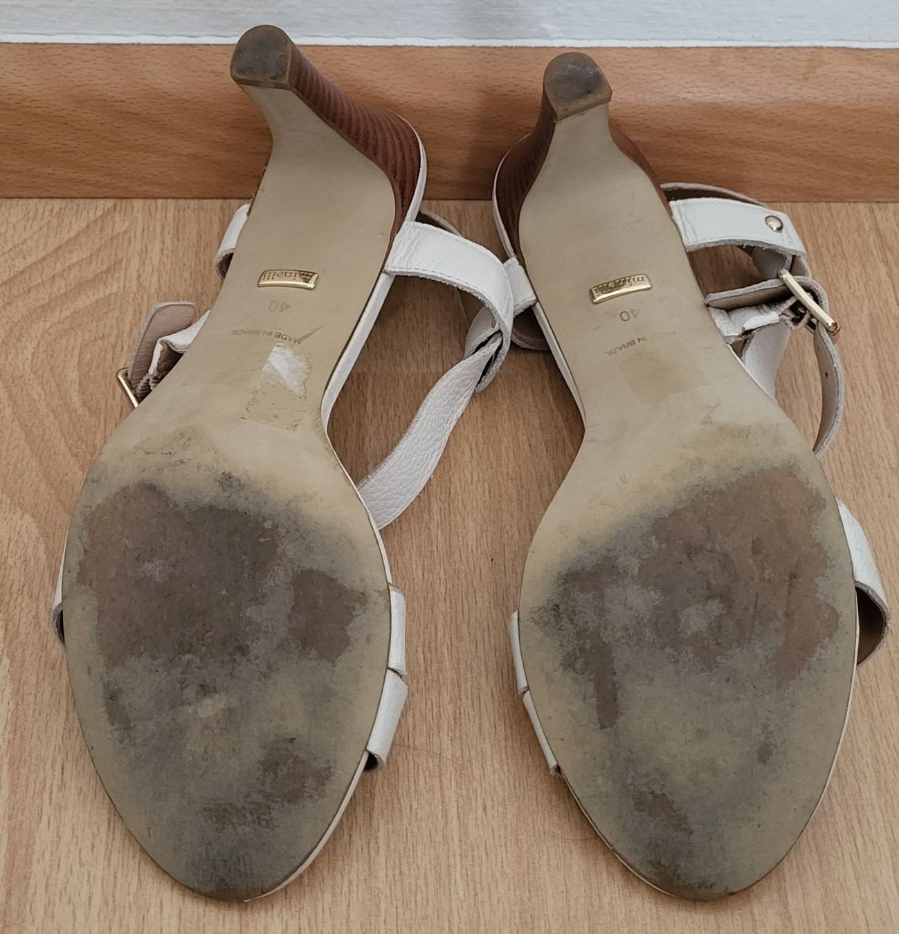 Scarpe da donna: Minelli Sandalen aus Echtleder, weiss – Usato da Basel venduto da jma_vh95 4
