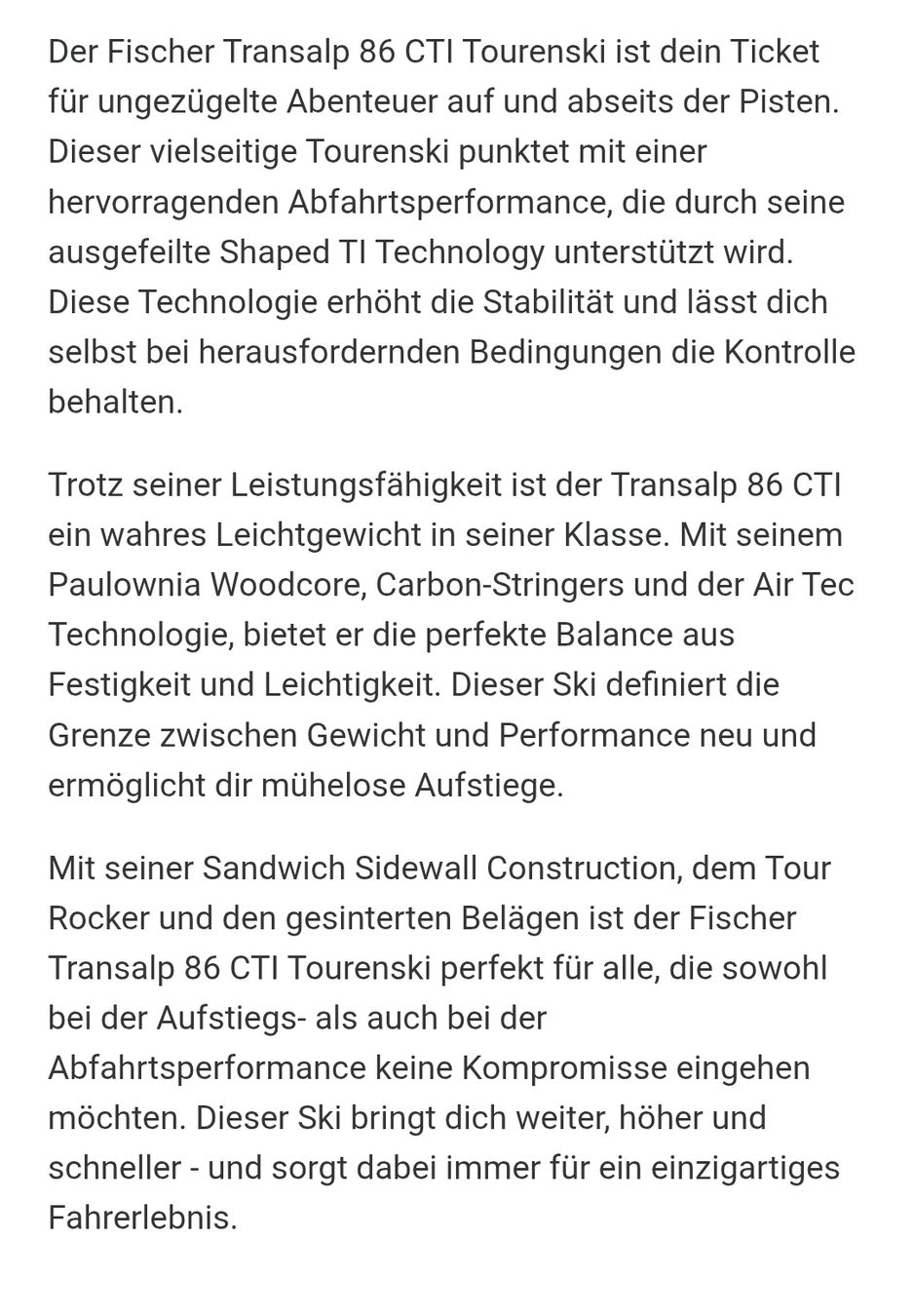 Fischer Sci: Fischer Transalp 86 Tourenski mit Dynafit Bindung, 155cm – Usato da St.Antoni venduto da starsforlife 1