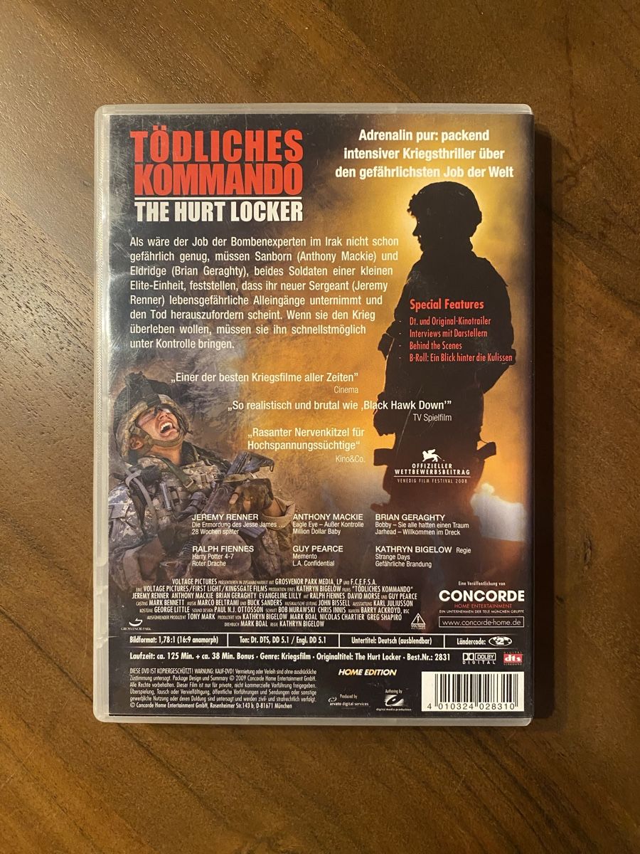 Tutti i DVDs: Tödliches Kommando - The Hurt Locker - DVD – Usato da Thunstetten venduto da Virus_33 2