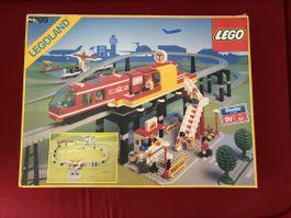 Lego Set 6399 Airport Shuttle + 6921 rare Ersatzschienen Box