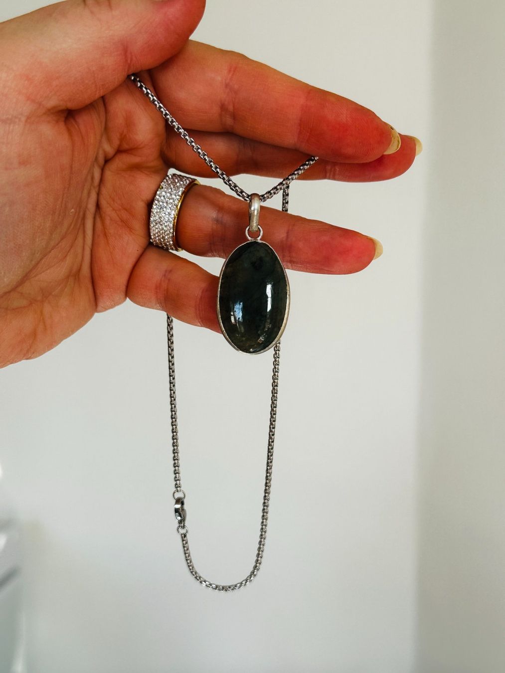 Catenine: Labradorite necklace – Nuovo e nell'imballaggio originale da Genève venduto da AGBERG 6