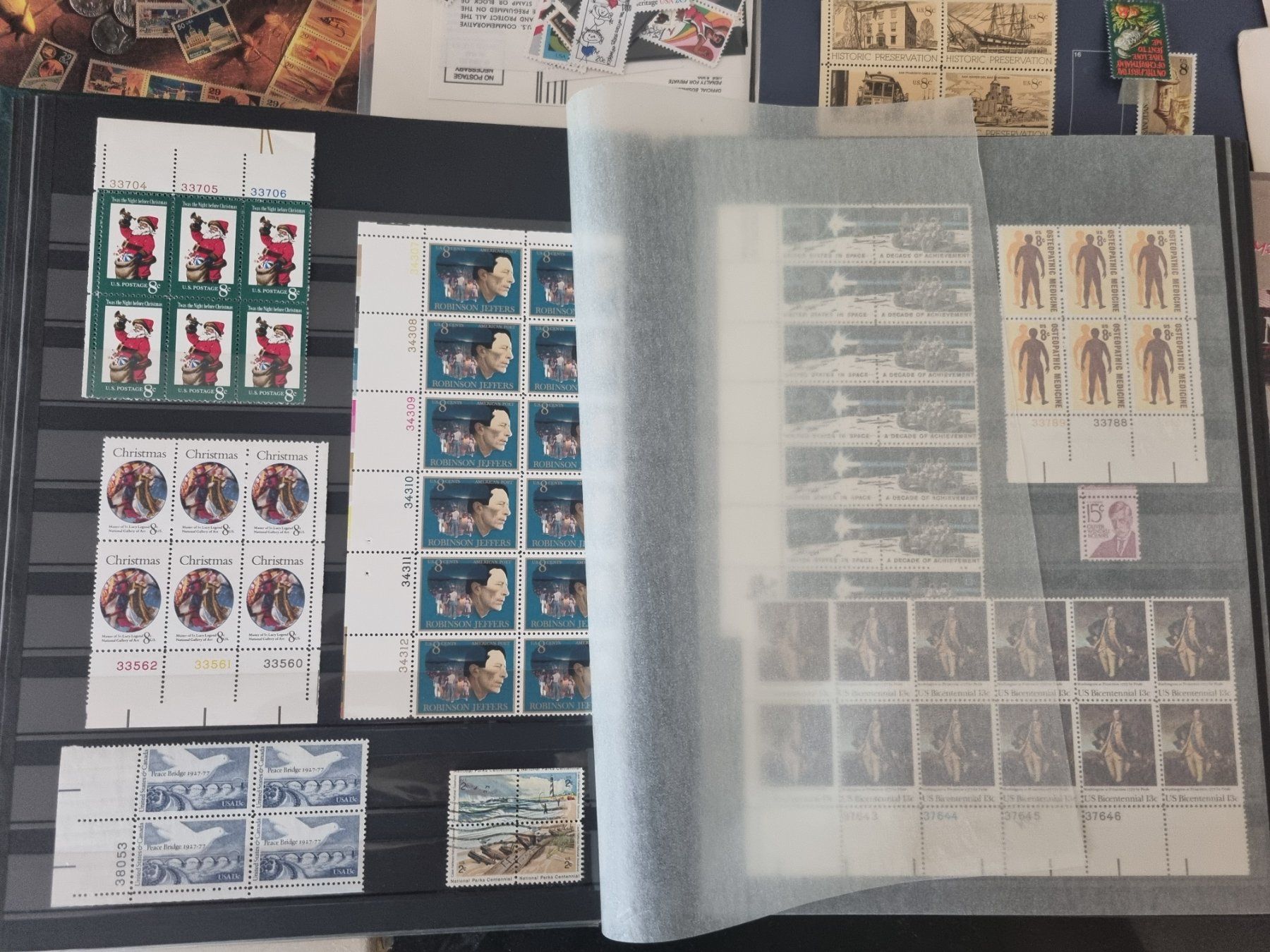 Alle Briefmarken: Kiste mit Sammlung Briefmarken USA – Gebraucht aus Gümligen von Geniusbuy 8