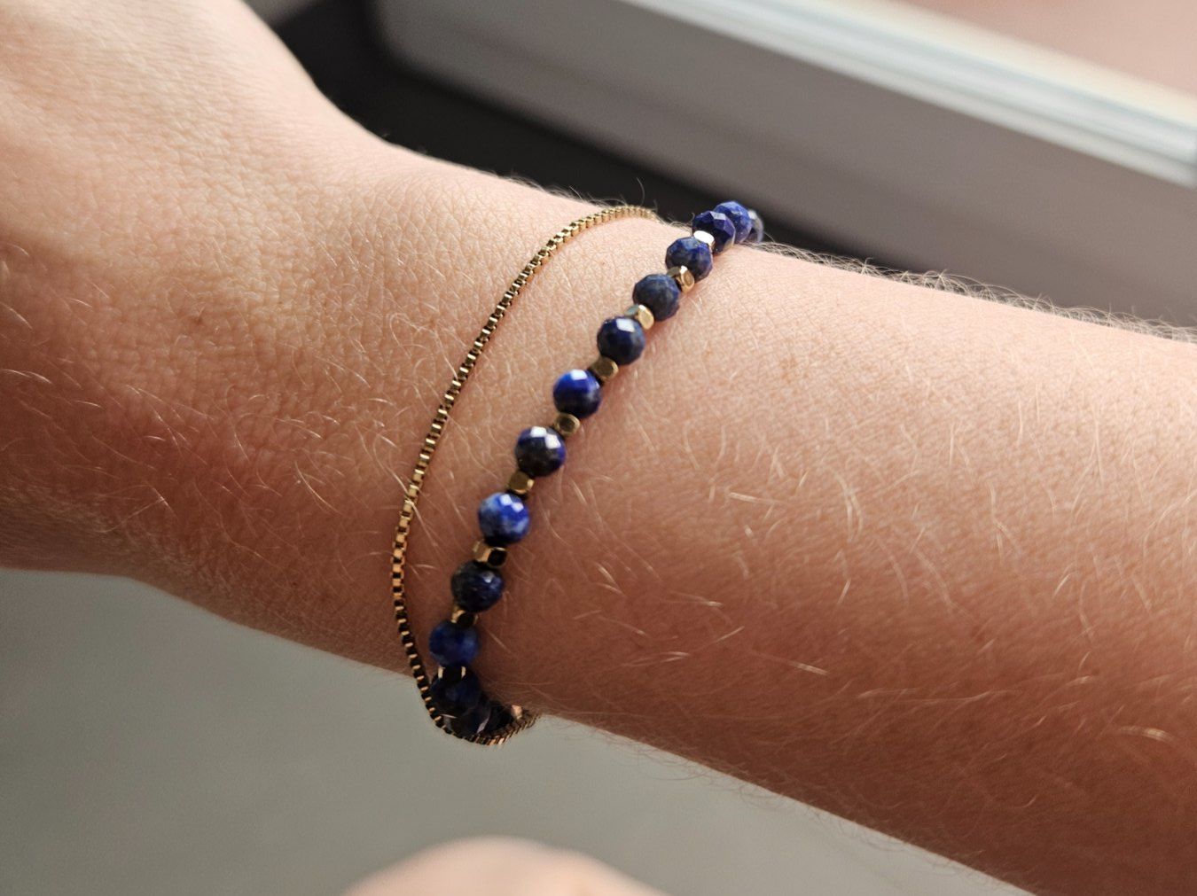 Fossil Bracciali & Braccialetti: Bracelet Lapis Lazuli Doré Fossil – Nuovo (secondo la descrizione) da Thonex venduto da shannon.tmm 1