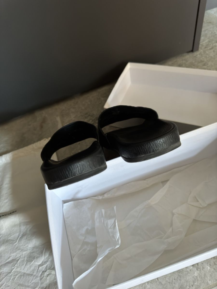 Balenciaga Scarpe da uomo: Balenciaga Leder slide – Usato da Aristau venduto da Evelinik 6
