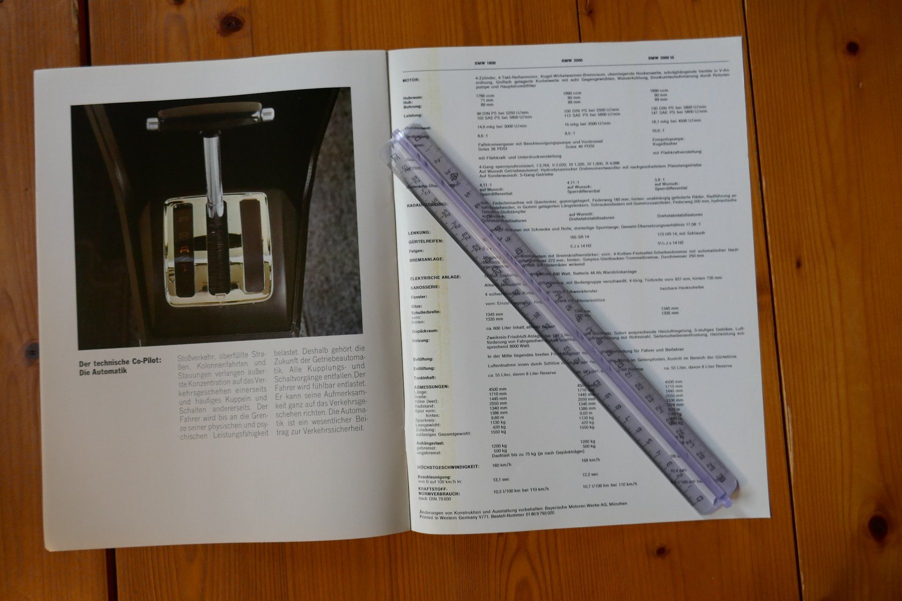 BMW Documenti: BMW 2000  Tilux,  Originalprospekt – Usato da Madiswil venduto da ML911 6