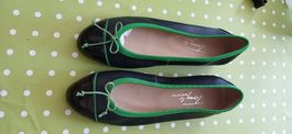 Tony G Ballerinas, dunkelblau/Grün, Grösse  36, Top Zustand