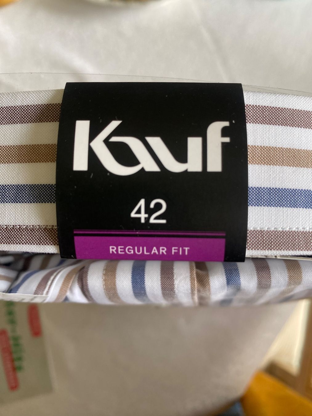 Camicie: Neues "Kauf" Langarm-Hemd, Grösse 42, Regular Fit – Nuovo e nell'imballaggio originale da Wil SG venduto da nat_g5tn 1