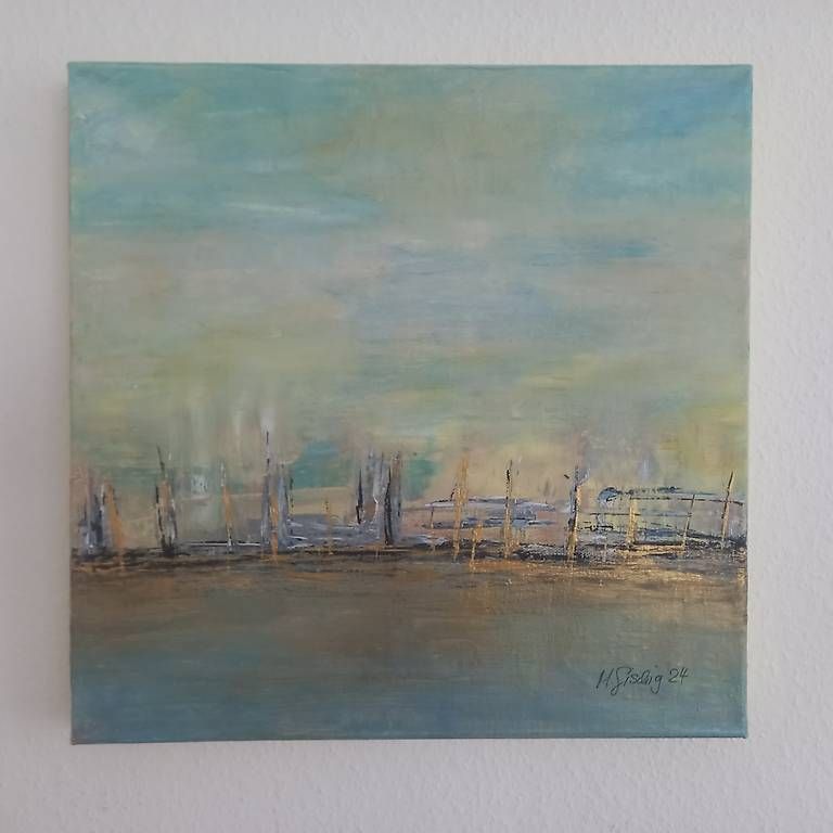 Dipinti: Acryl-Bild, am Hafen. – Usato da Meggen venduto da myrta.gischig