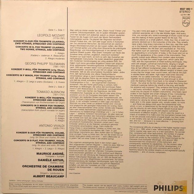 Dischi in vinile: Maurice André - Trompetenkonzerte (LP) – Usato da Grüningen venduto da azulamarillo_vinyl 1