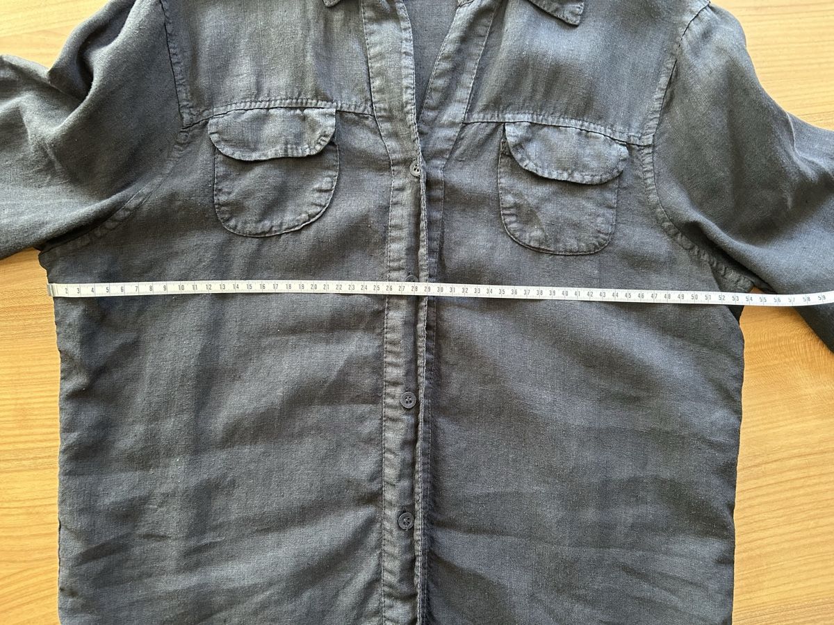 Camicette: Bluse schwarz, M, 100% Leinen – Usato da Sonvilier venduto da leaduvallon 2