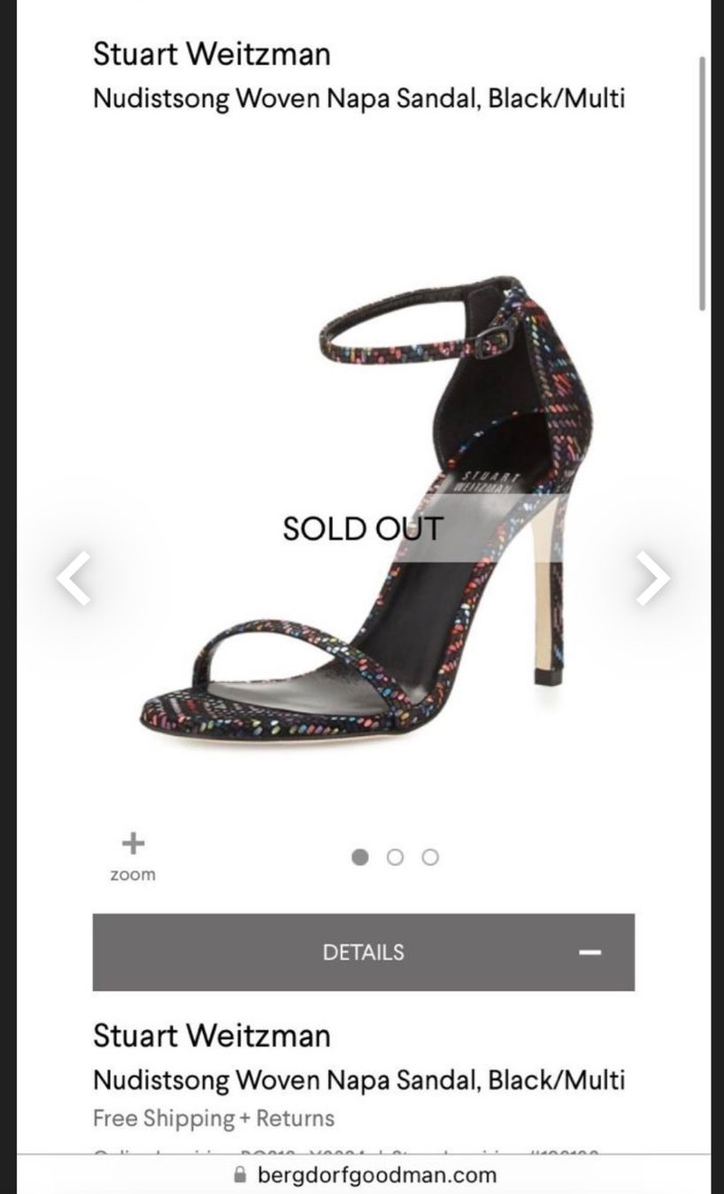 Stuart Weitzman Damenschuhe: Stuart Weitzman Sandale 38 Nappa – Gebraucht aus Bern von Ciacaprione 1