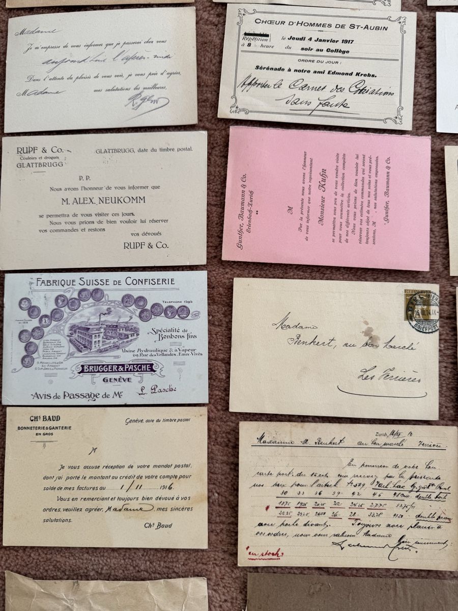 Tutti i francobolli: Antike Geschäfts- Postkarten und -Belege  – Usato da Bern venduto da gfreuts 2