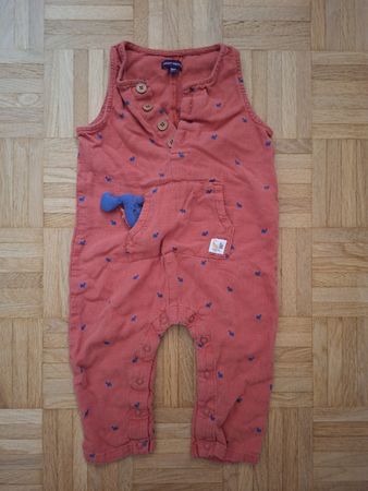 Salopette dino taille 80 Sergent Major lin et viscose