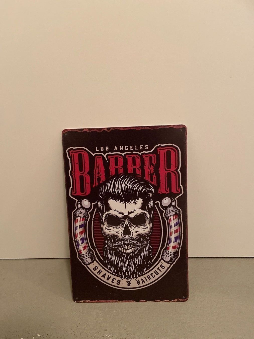Insegne: BARBER Vintage Blechschild Tafel Einzigartig NEU ! – Nuovo e nell'imballaggio originale da Seon venduto da Aaargauer01 6