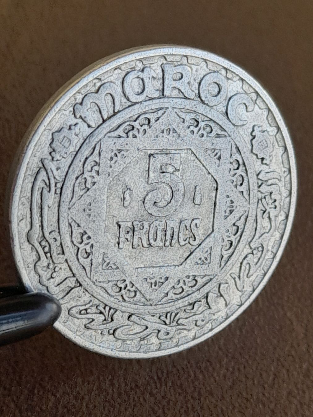 Alle Münzen: 5 Francs 1951 Marokko  – Gebraucht aus Basel von Basel_20