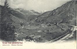 Gruss  vom  Medelserthal  1332 m ü. M.  -  Bündner Oberland