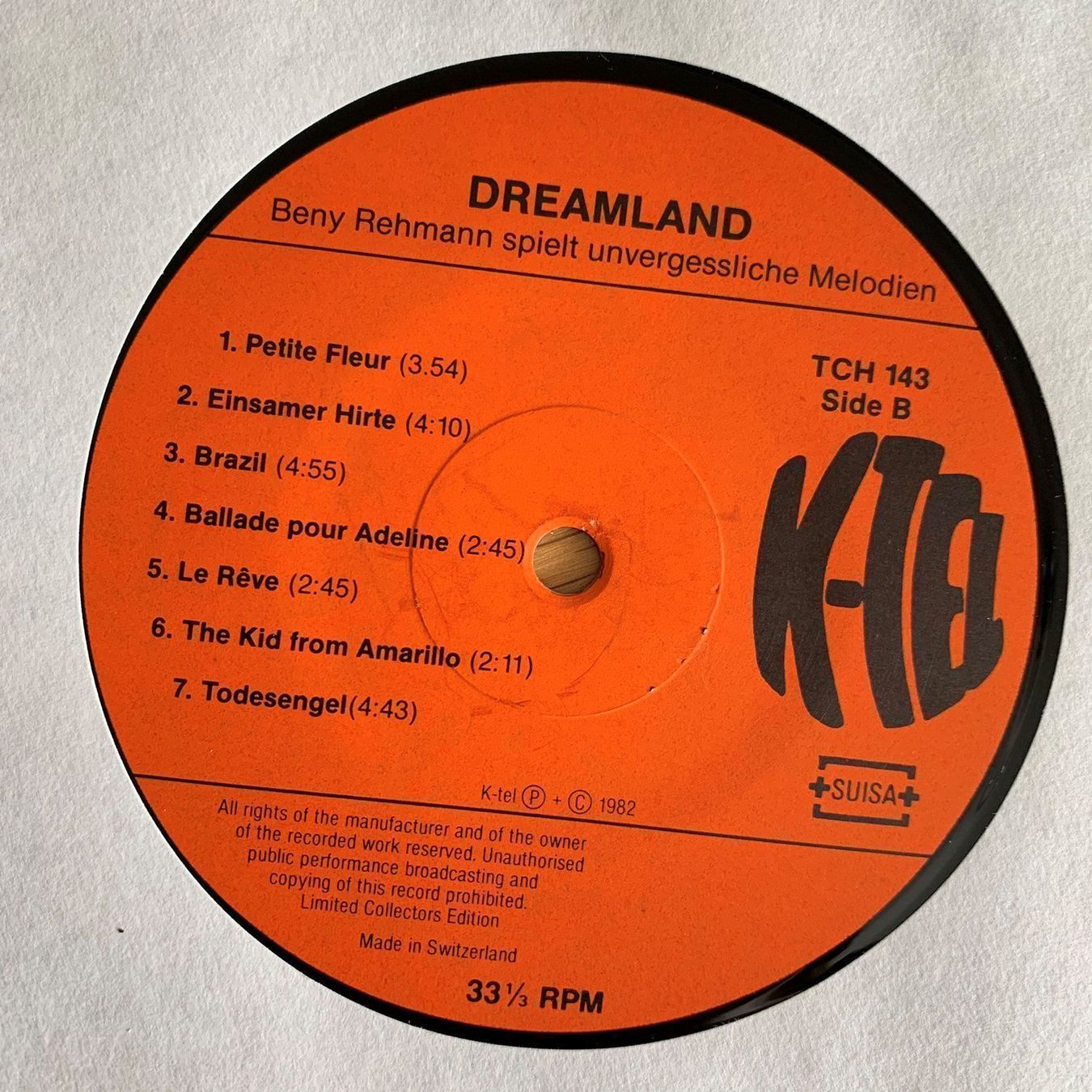 Dischi in vinile: BENY REHMANN / DREAMLAND – Usato da Sarnen venduto da m-basic 3
