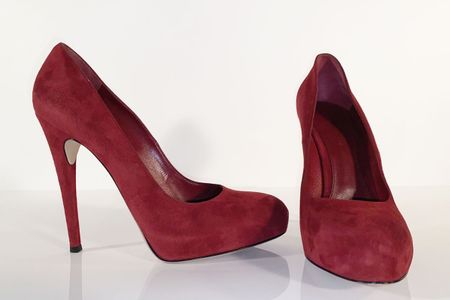 Gianvito Rossi Wildleder Pumps rot High Heels Gr. 41