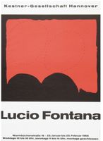 Fontana Lucio - Original Plakat 1968 !
