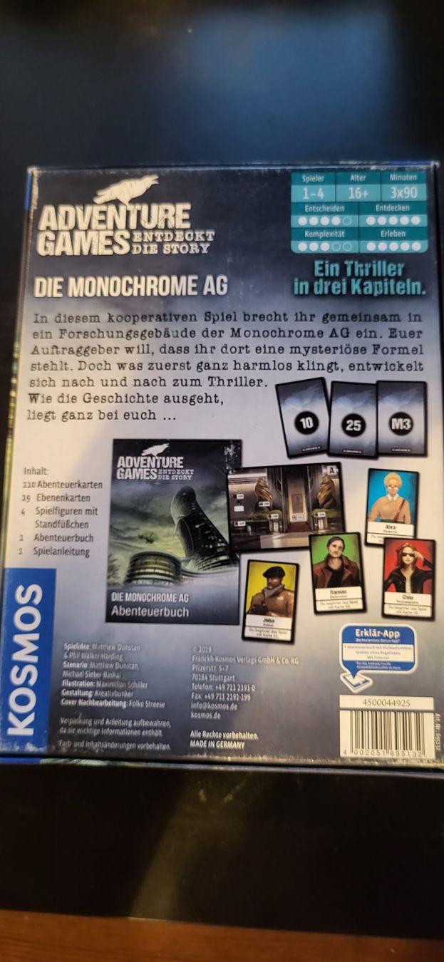 Giochi: Adventure Games - Die Monochrome AG – Usato da Boppelsen venduto da Firebird79 1