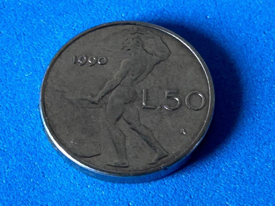 Toutes les monnaies: Italy - 50 Lire 1990 – D'occasion à Corcelles NE par AJKader