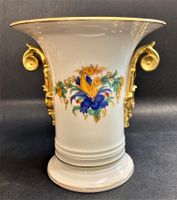 Vase Rosenthal Jugendstil Kratervase Dekor farbig mit Gold