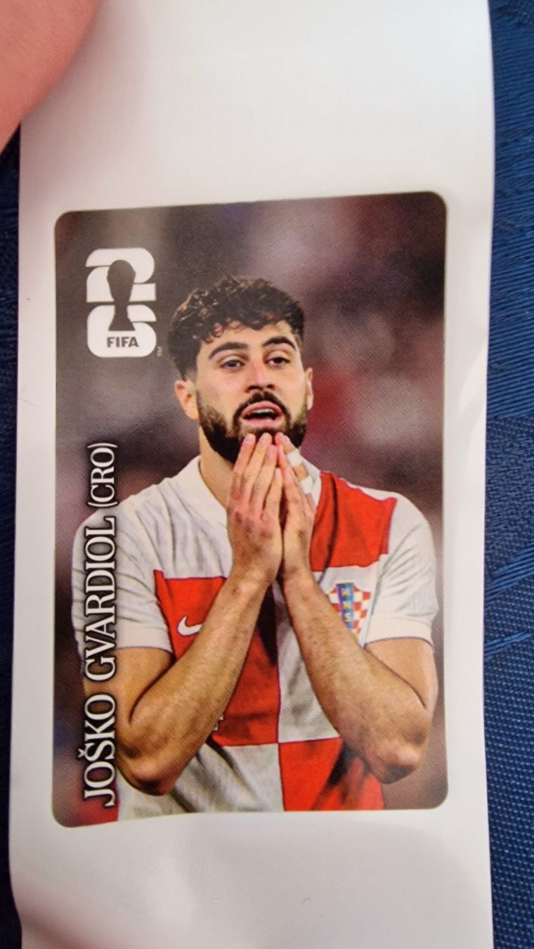Coca-Cola Carte collezionabili: Josko Gvardiol Coca Cola Sticker Panini 2026 – Nuovo e nell'imballaggio originale da Murten venduto da Cheri23