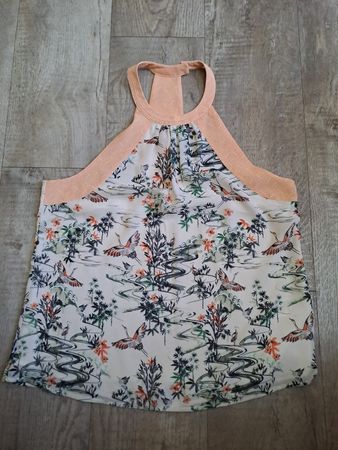 H&M Top orange gemustert Gr. EUR 40