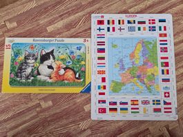 2 Puzzles - Katzen und Europa