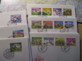 Liechtenstein FDC Freimarken 1989 90 90 91 92 93