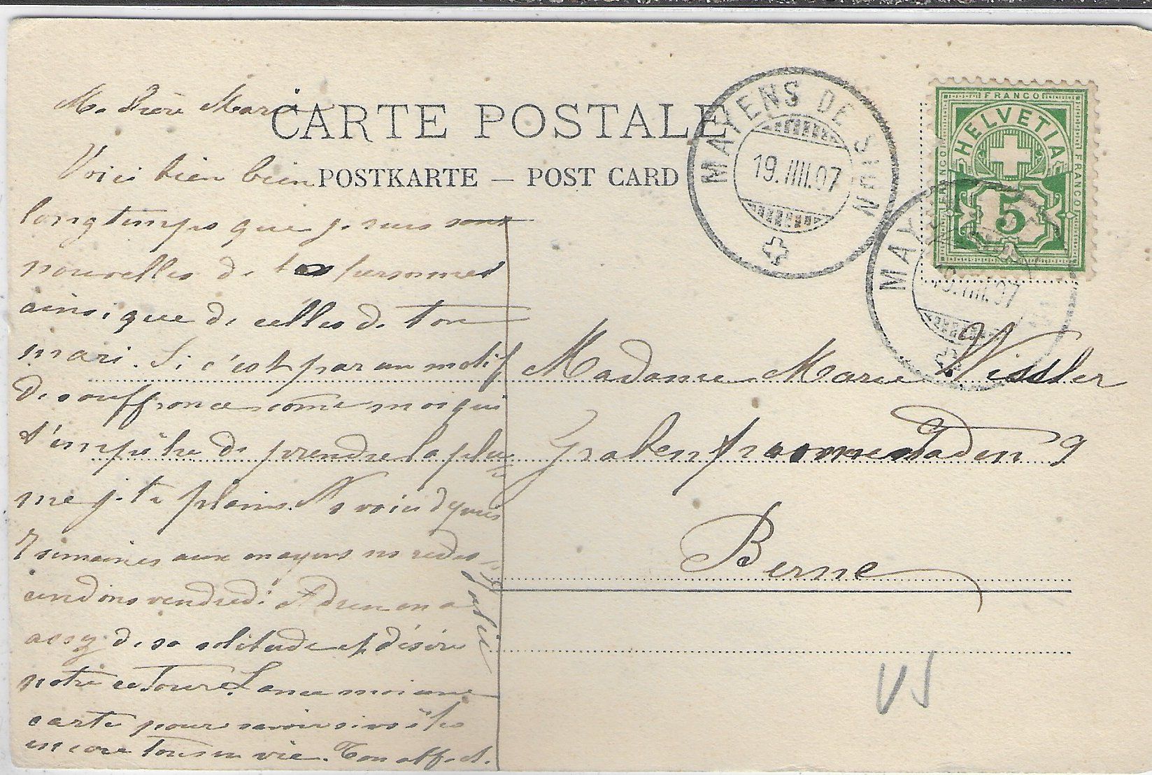 Cartoline postali: Mayens de Sion - Chapelle des Agettes – Usato da Ettingen venduto da Kartenplanet 1