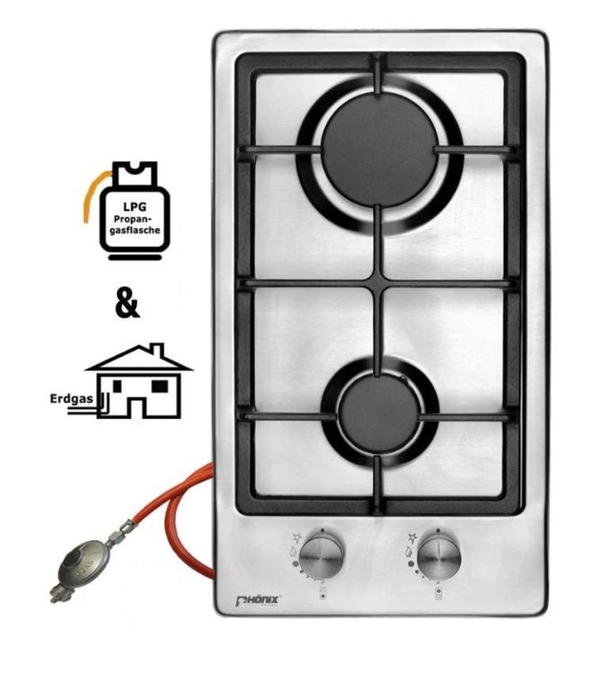 2-Flammig Gaskochfeld Tragbar - Outdoor Gasherd Für Camping & Wohnmobil