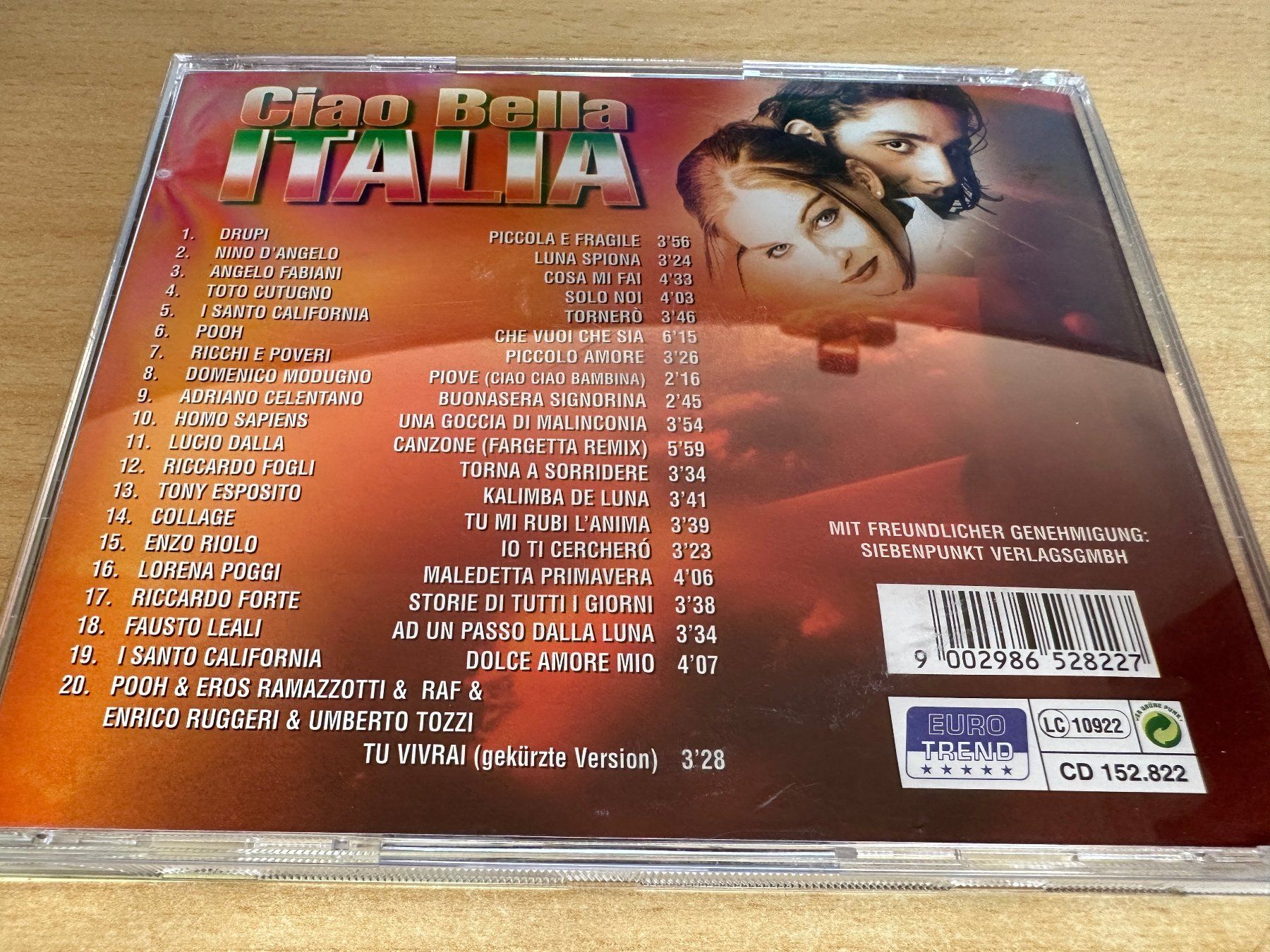 CD: Various – Ciao Bella Italia – Usato da Rikon im Tösstal venduto da Alpenmutz 1