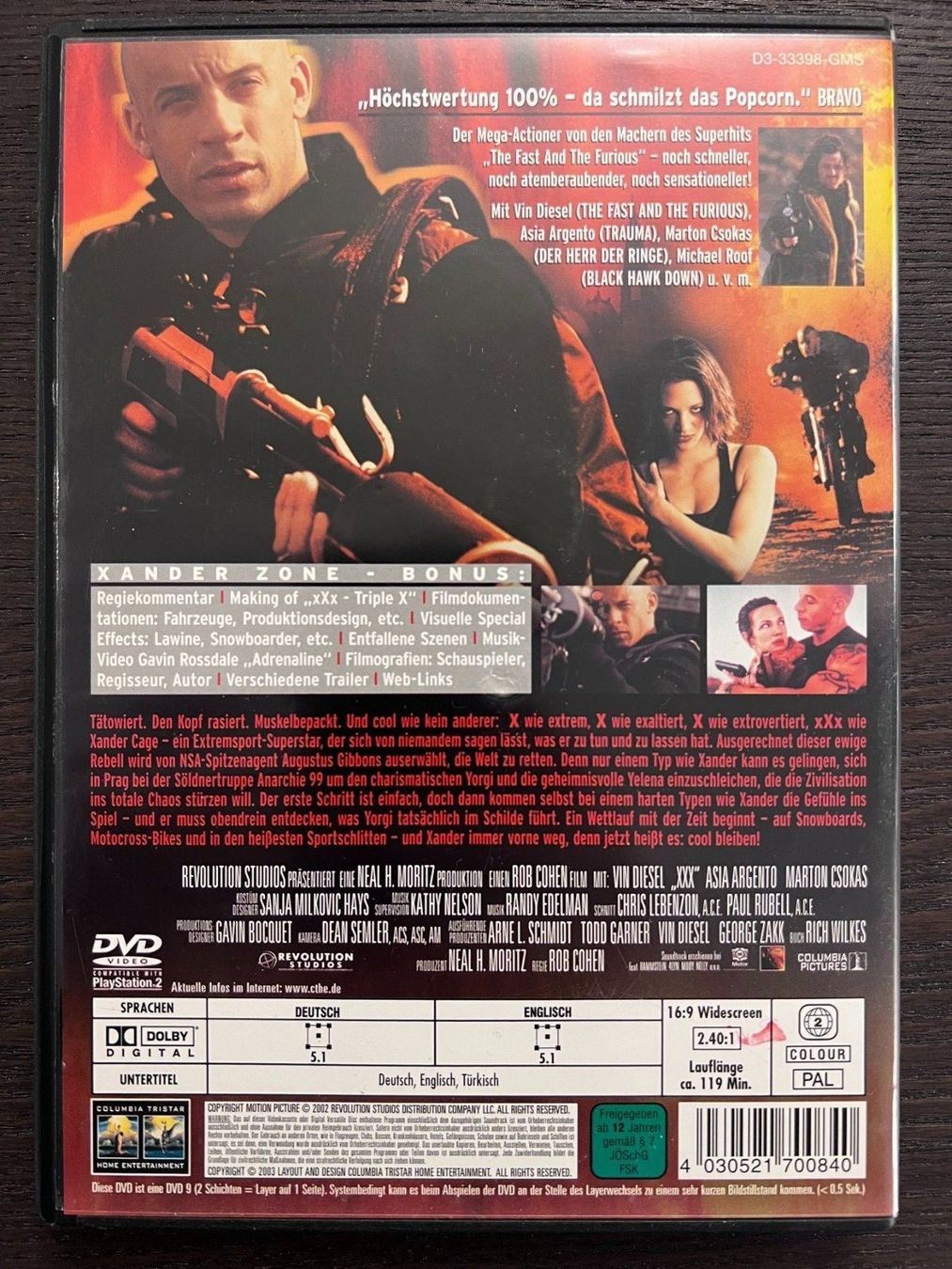 Alle DVDs: Triple X – Gebraucht aus Zürich von FilmFreunde 1