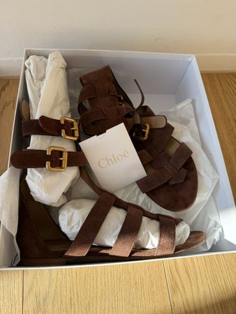 Chloé Gladiatoren Sandalen, braun, Grösse 37, Top Zustand
