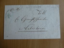 Bottmingen BL. Brief von der Pfarramt Oberwil 22. Juni 1867
