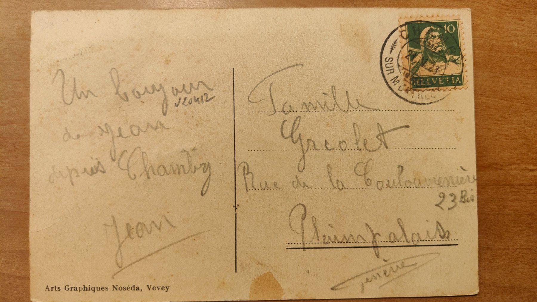 Ansichtskarten: Chamby Buffe Terminus um 1920 – Gebraucht aus St. Erhard von Chaeferli6 1