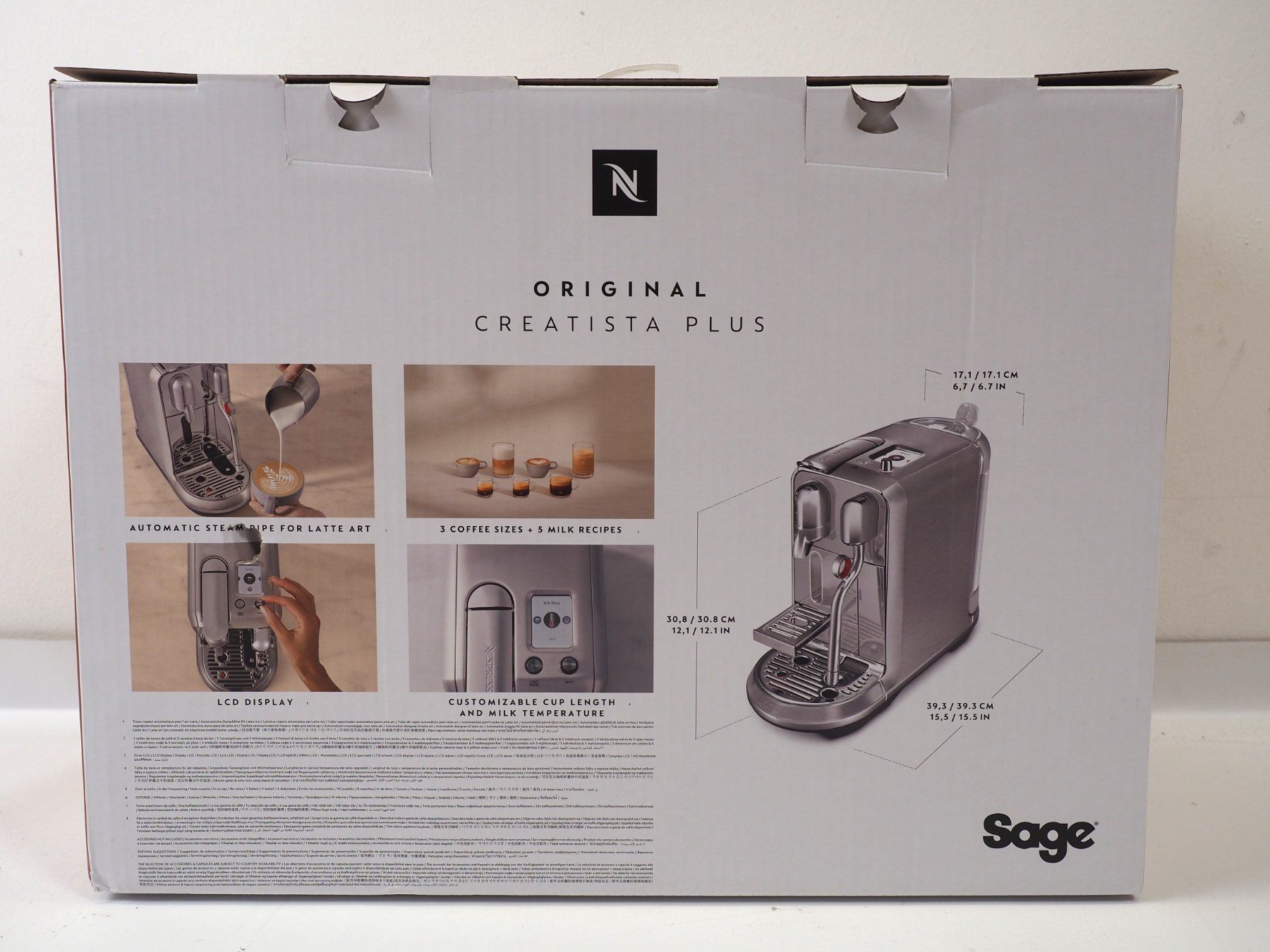 Sage Kaffeemaschinen & Espressomaschinen: SAGE Nespresso Creatistsa Plus (26070246) – Neu und originalverpackt aus Zürich von fundsachenverkauf 2