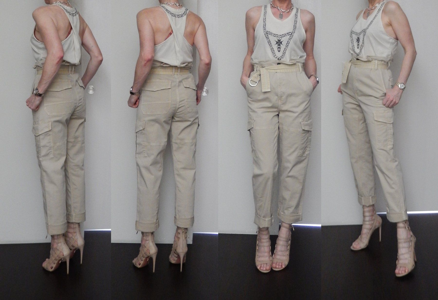 Pantalons: Orig. FRAME Paperbag-Cargohose Gr. 36 – D'occasion à Tuggen par vivira 1