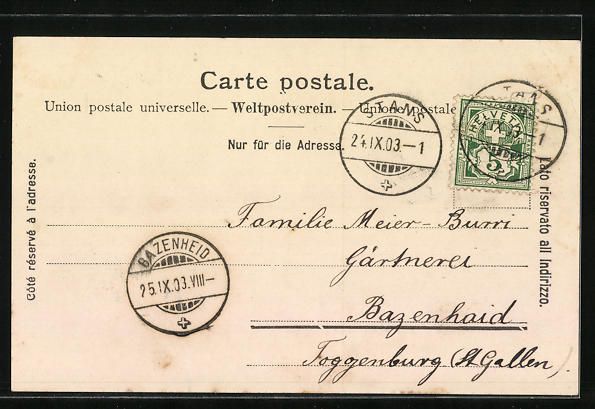Cartoline postali: Kerns, Generalansicht mit Kirche und Sta – Usato da Berlin venduto da bartko-reher 1